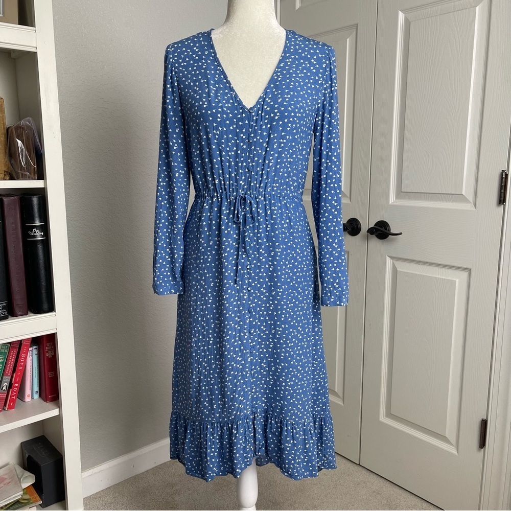 Rails “Jade” Blue Wisteria Midi Dress Size S - Picture 4 of 13